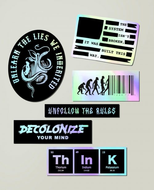 Anti-Establishment Holographic Sticker Pack
