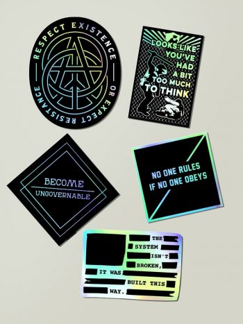 holographic political sticker pack anti-government holographic political sticker pack anti-government