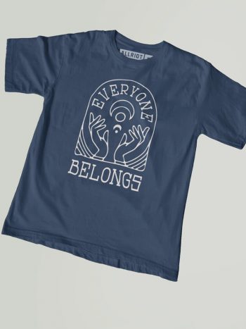 everyone belongs tshirt subtle trans pride tees
