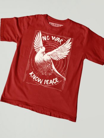 no war know peace t-shirt activist clothing uk