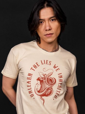 unlearn the lies we inherited t-shirt