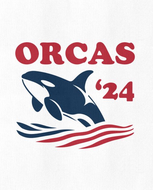 Orcas for President ‘24 T-shirt