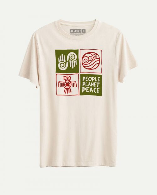 People Planet Peace T-shirt - Green Party Slogan