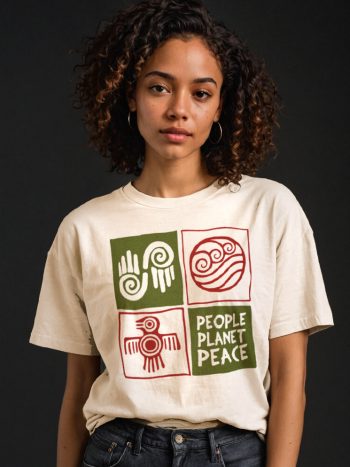 people planet peace t shirt environmental