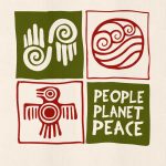 People Planet Peace T-shirt - Green Party Slogan