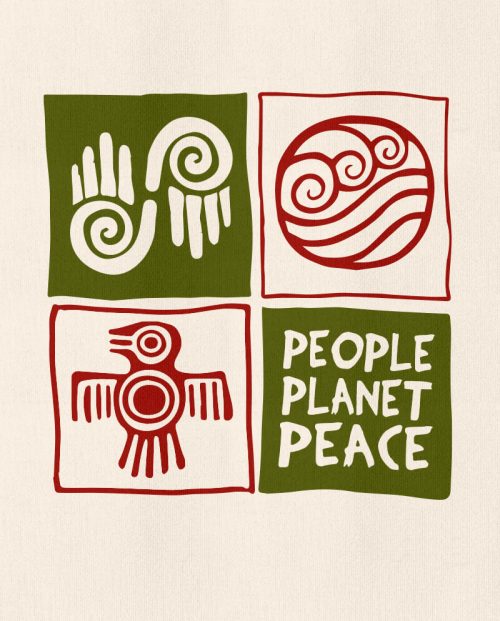 People Planet Peace T-shirt - Green Party Slogan