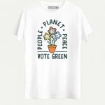 People Planet Peace - Vote Green T-shirt