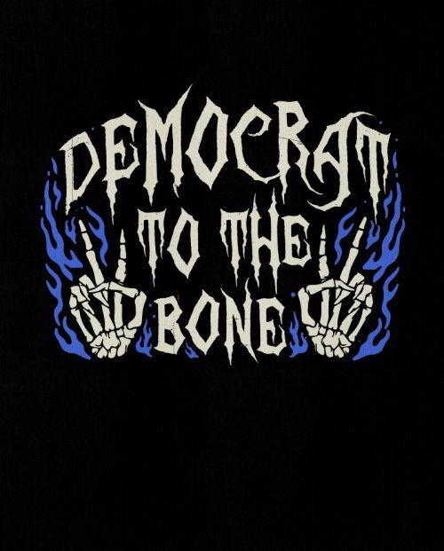 Democrat To The Bone Halloween T-shirt