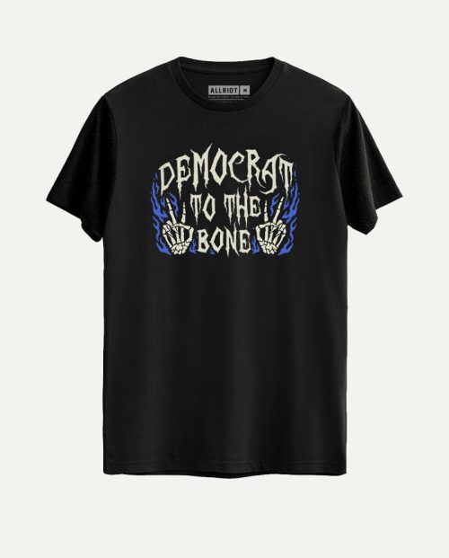 Democrat To The Bone Halloween T-shirt