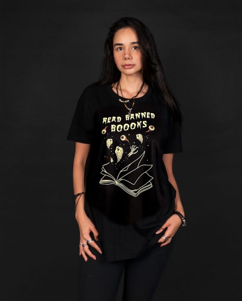 Read Banned Boooks Halloween T-shirt