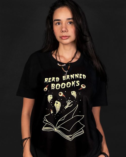 Read Banned Boooks Halloween T-shirt