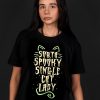 Sorta Spooky Single Cat Lady Halloween T-shirt