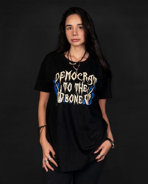 Democrat To The Bone Halloween T-shirt