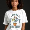 People Planet Peace - Vote Green T-shirt