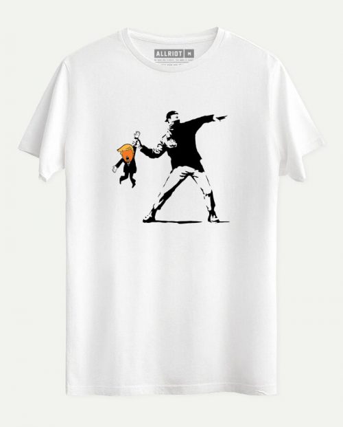 Anti Trump Banksy-Inspired T-shirt