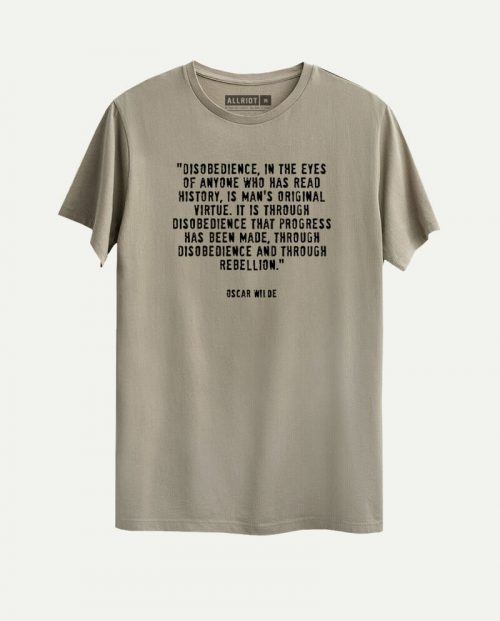 Disobedience - Oscar Wilde T-shirt