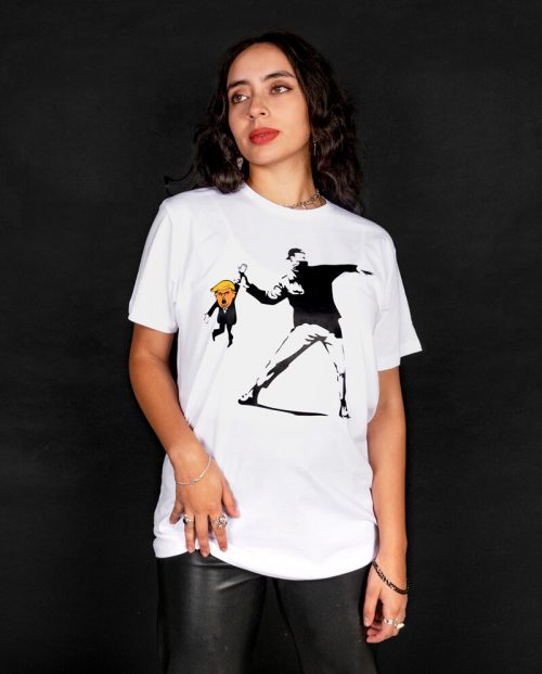 Anti Trump Banksy-Inspired T-shirt