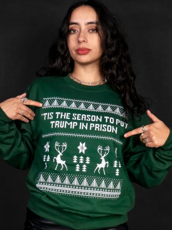 tis the season to put trump in prison xmas jumper