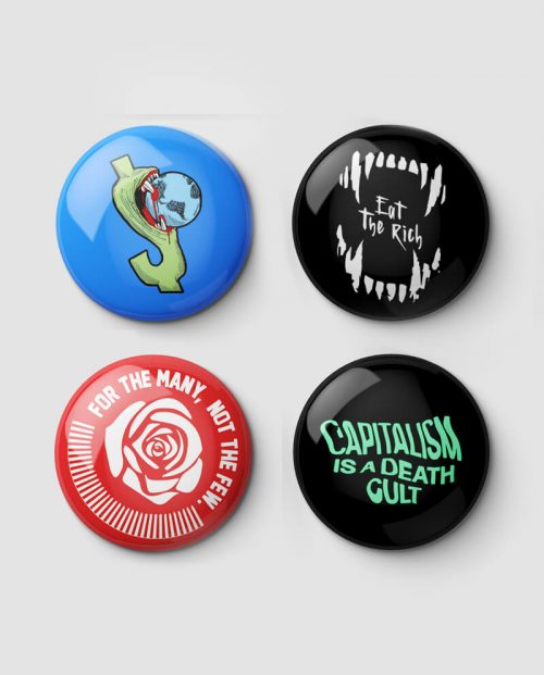 Anti-Capitalist Pin Buttons