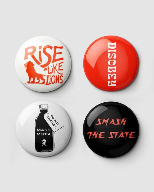 Anti-Establishment Pin Button Pack