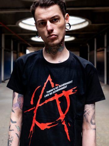 black red anarchy t-shirt