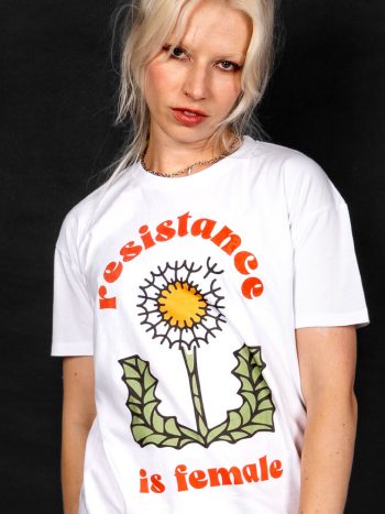 resistance is female feminist tshirt uk