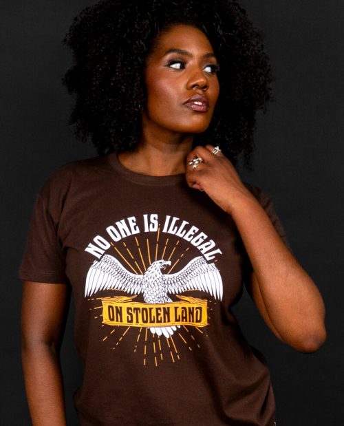 No One Is Illegal On Stolen Land T-shirt
