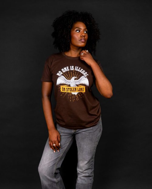 No One Is Illegal On Stolen Land T-shirt