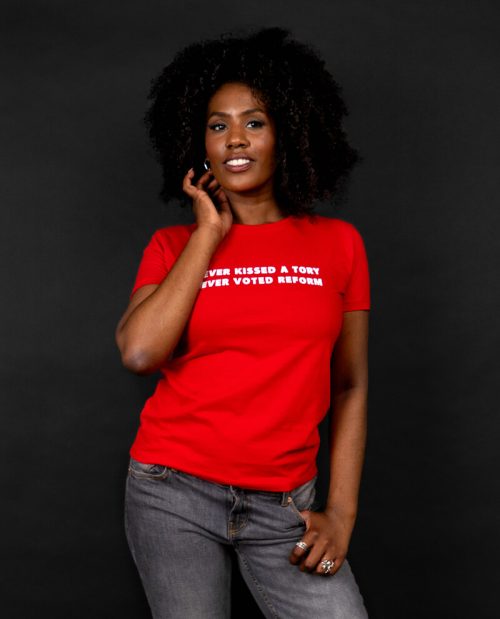 Never Kissed A Tory, Never Voted Reform T-shirt