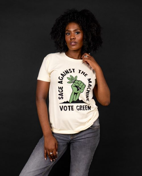 Sage Against The Machine - Vote Green T-shirt