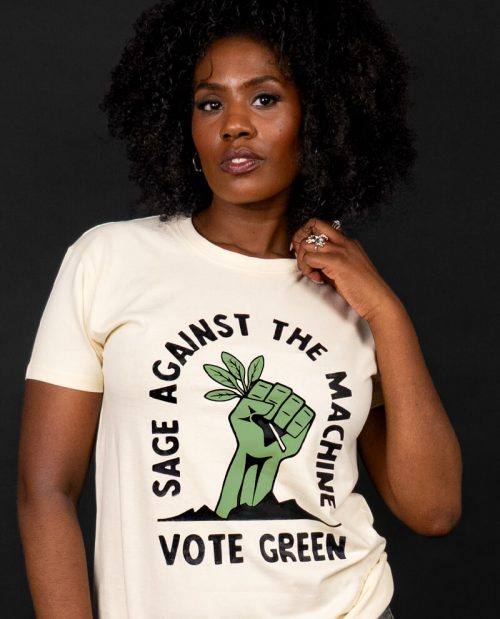 Sage Against The Machine - Vote Green T-shirt