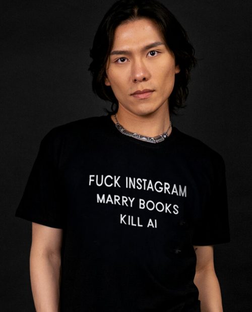 Fuck Instagram Marry Books Kill AI T-shirt